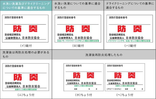 防炎ラベルとは？