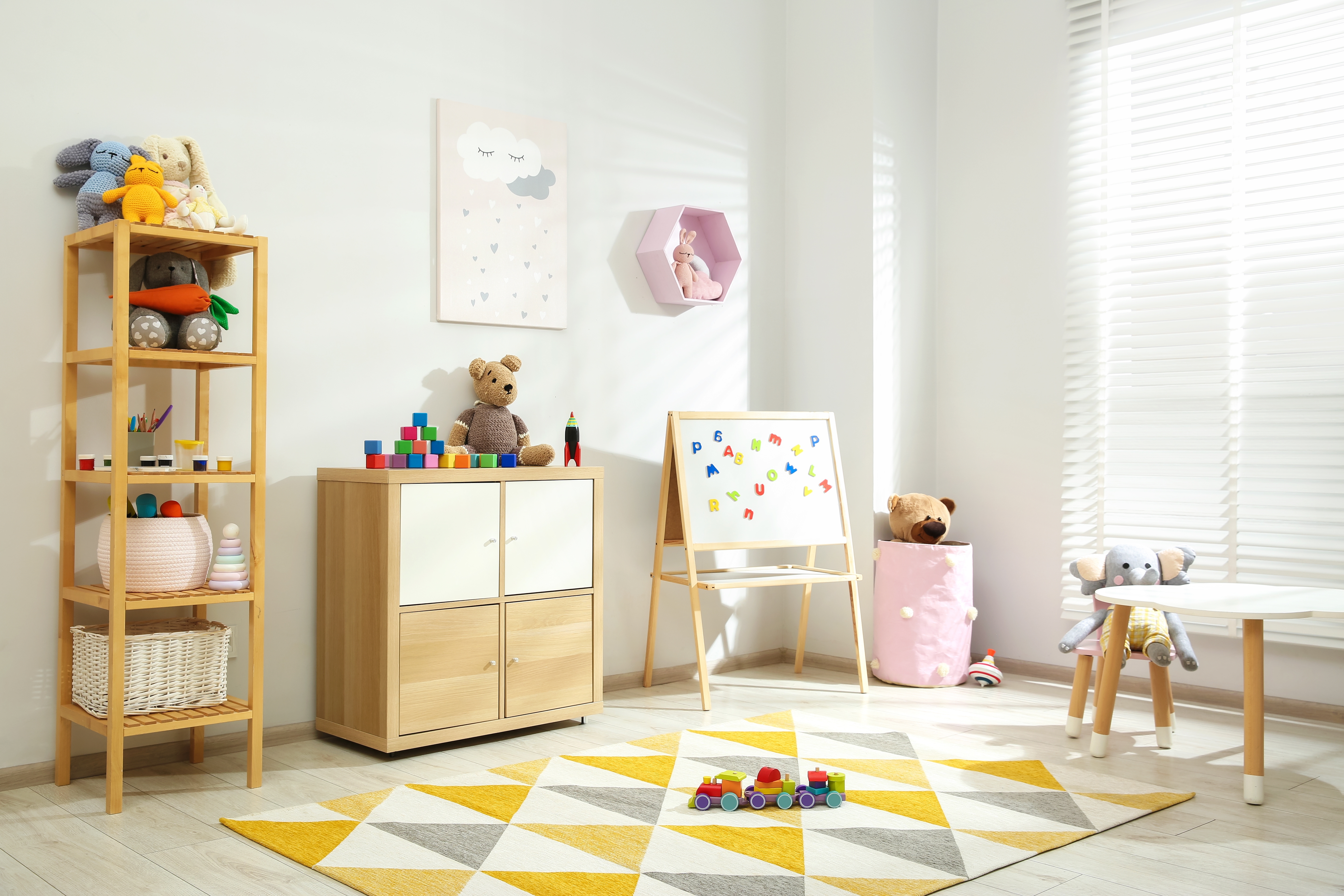ナチュラルな子ども部屋のインテリア