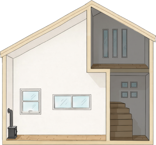 大きめの小窓に飛ぶボタン