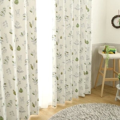 緑 グリーンのカーテン 1cm刻みのカーテン パーフェクトスペースカーテン館