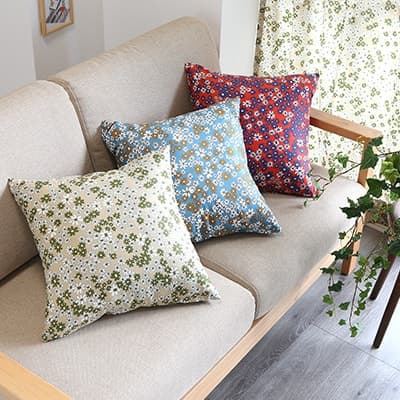 クッションカバー メキシコの伝統工芸の刺繍をイメージした クッションカバー メキシコの伝統工芸の刺繍をイメージした