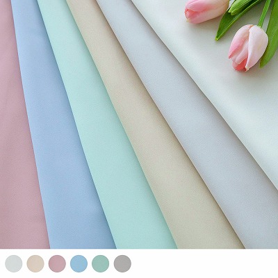 韓国インテリア 遮光カーテン 可愛い韓国インテリア必須アイテム、1級遮光のパステル調カーテン <アイブ>