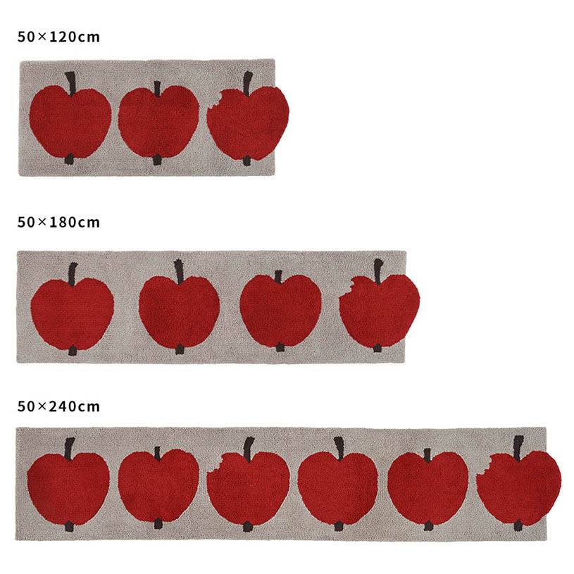 フィンレイソン オンップ りんご キッチンマット 1cm刻みのカーテン パーフェクトスペースカーテン館