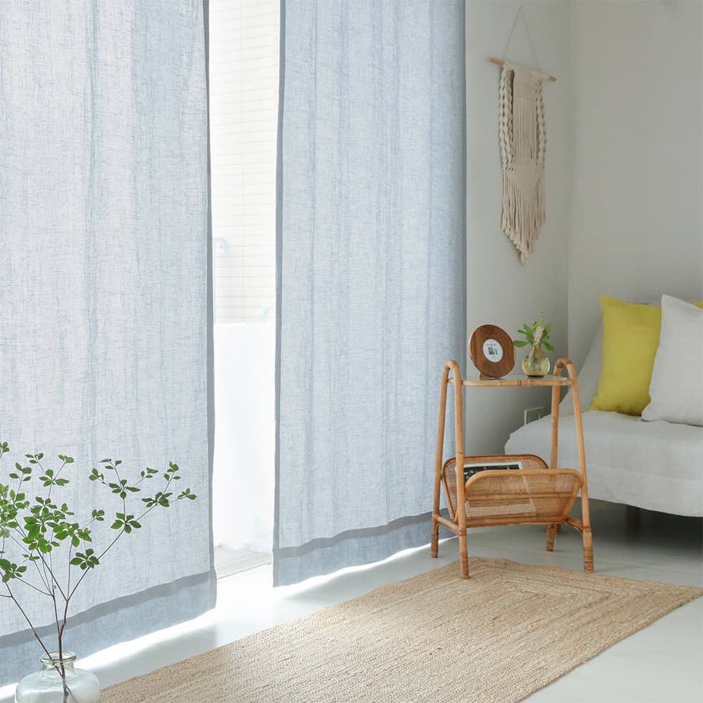 天然素材カーテン お好みで選べる44色展開のやさしい風合いの天然素材 