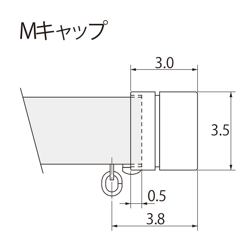 TOSO / レガートスクエア Mキャップ シングル