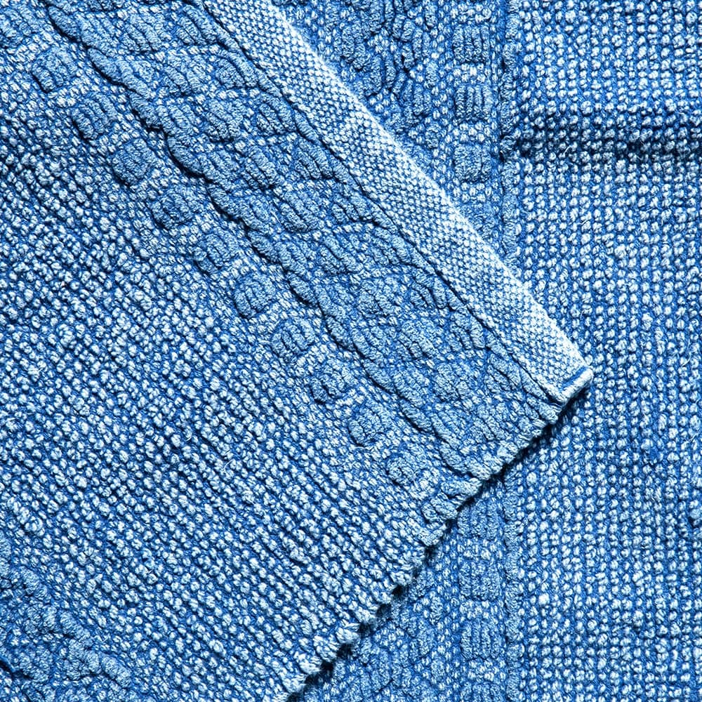 送料無料 最短 翌日出荷 無地ラグ 水洗いok タオルのような柔らかな肌触りが心地良い インド製コットン100 の縄編み風デザインラグ センペル 代引き不可 1cm刻みのカーテン パーフェクトスペースカーテン館