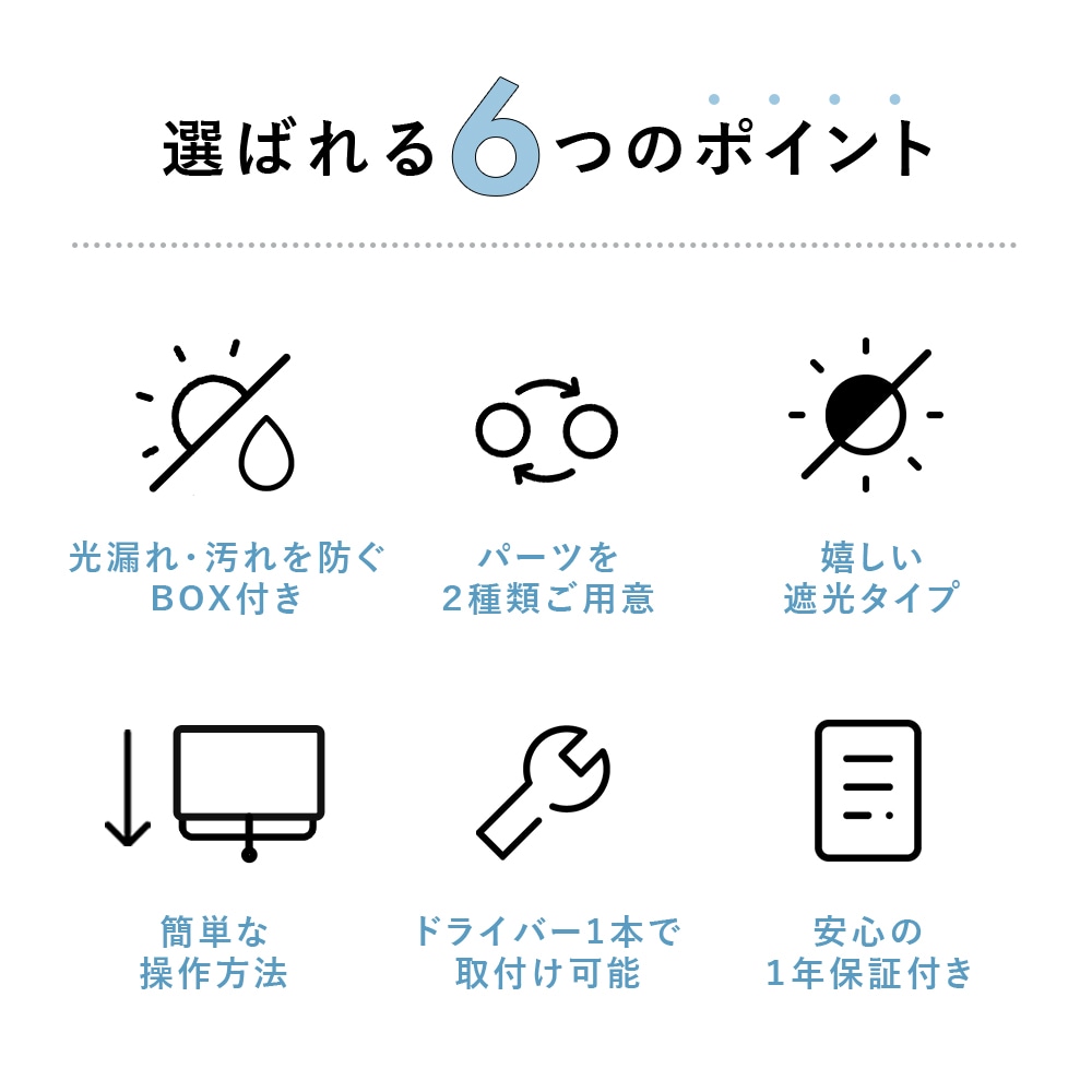 遮光ロールスクリーン BOXカバーとうれしい遮光タイプ ＜遮光ライト