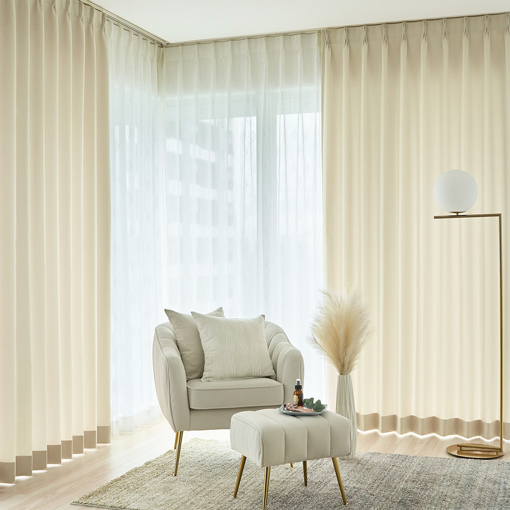 非遮光カーテン 甘すぎない艶感をまとう、スエード調オーダーカーテン ＜エマージェ＞
