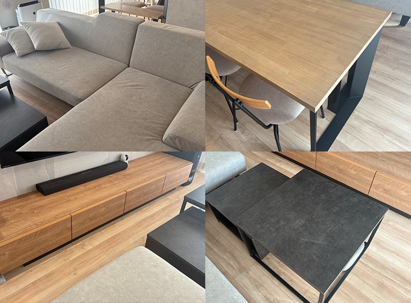 直線的な家具