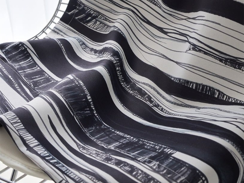 韓国風モダンインテリアに似合うモノトーンアートカーテン